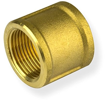 Stabilo-Sanitaer Messingmuffe 1 Zoll DN25 Rohrmuffe Muffe Rohrverbinder Gewindeverbinder Messingfitting Messing Fitting Gewindefitting Rohrfitting