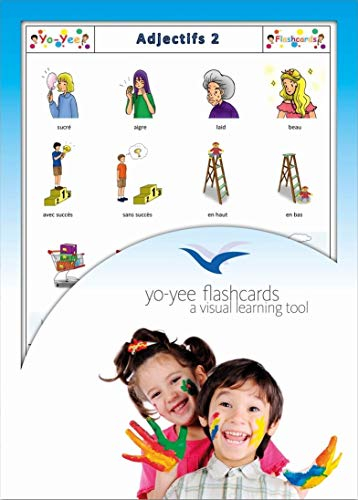 Cartes Images en français - Adjectif 2 - pour améliorer de manière ludique Le vocabulaire de Base, la syntaxe et la Grammaire - pour la garderie, Le Jardin d’Enfants ou l’école Primaire