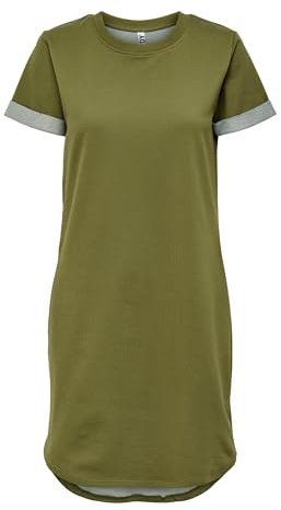 JDY Damen JDYivy Life S/S Dress Jrs Noos L ssiges Kleid, Martini Olive, S EU