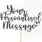 Any Text Personalised Glitter Cake Topper - Black Name, Age, Words Glitter Cake Decoration and Sprinkles - Happy Birthday Decorations - Personalised Toppers for Cakes by Cakeshop