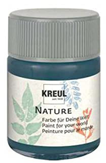 KREUL 49427 - Nature Ozean im 50 ml Glas, wasserbasierte Farbe, aus nachhaltigen, natürlichen Rohstoffen, cremig, schnelltrocknend und lichtecht, für zahlreiche Untergründe