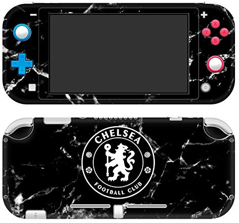 Head Case Designs Offizielle Zugelassen Chelsea Football Club Schwarz Marmor Gemischt Logo Vinyl Haut Gaming Aufkleber Abziehbild Abdeckung kompatibel mit Nintendo Switch Lite