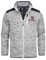 Geographical Norway Tavid Men - Fleece Halbdick Mann Warm Fermetur Zip - Jacke Herbst Winter Frühling Warm Männer - Langarm Pullover Weich Komfort Outdoor (Weiss weiss XL)
