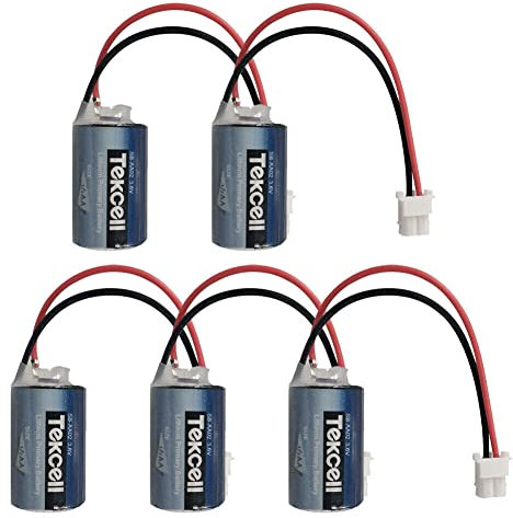 5pcs Batteries for Tekcell SB-AA02 3.6V 1/2AA Lithium Battery LS14250 with Plug