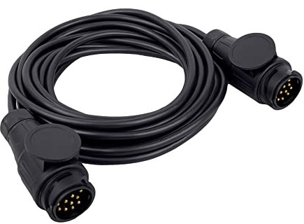 GATE14® Cavo Prolunga per Rimorchio con 2 Connettori a 13 Poli Lung. 10 m
