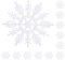 Festive Fix Hanging Glitter Snowflake Decorations Pack of 12-10cm Christmas Ornaments in Multi Colours - Easy to Hang Stunning Decor for Indoor and Outdoor Festivities