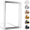 HaakDesign Schattenfugenrahmen Levi in Silber poliert 50 X 70 cm für Keilrahmenbilder und Leinwände Glanz Edition