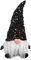 G. Wurm Weihnachtsdeko Wichtel schwarz | Weihnachtswichtel mit Pailletten | Dekofigur (29cm schwarz)