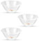Homeshopa Plastic Mixing Bowl, 3 Pack 5 Litre Reusable Kitchen Cooking Serving Bowl, Non Slip Base, Compact & Stackable, Popcorn Salad Bowl for Food Prep Baking, Dishwasher Safe, 28cm Clear