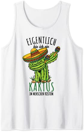 Mexiko Kaktus Liebhaber Kaktus Kostüm Tank Top