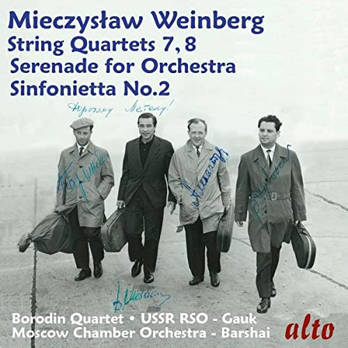 Mieczysław Weinberg: Streichquartette Nr. 7 & 8, Serenade Op.47/4, Sinfonietta Nr.2