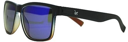Surf Monkey Lunettes de soleil homme et femme - Polarisées - Adulte, Noir/bleu
