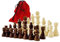 Wooden Chess Pieces with Felt Gliders Size L in Bag (King Height 79 mm)