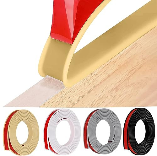 HeiPen U-Form Selbstklebend Möbelkantenband, 5 Meter Flexible TPE Faltbarer Kantenschutz Gummi für Schrankkanten, Abschlussleiste, Deckenkanten, Arbeitsplatten (18mm*5m, Kamel)