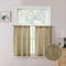 Tollpiz Kurze Leinen-Vorhänge, Stangentasche, halbtransparent, halbe Küchengardine, Jute, lichtfilternd, dicke Leinenvorhänge für Badezimmer, 76,2 x 61 cm lang, Taupe, 2 Stück