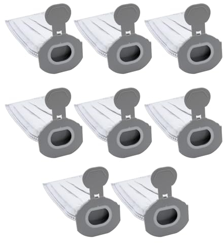 Waremax 8 Stück FP7 Staubsaugerbeutel für Vorwerk, Staubsaugerbeutel kompatibel mit Vorwerk Kobold VK7 FP7, Premium Filtertüte Ersatzteile Ersatz Staubbeutel für Kobold VK7 Akku-Staubsauger Beutel