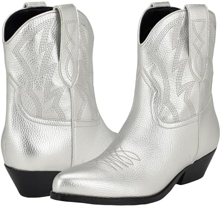 GUESS Stivaletto Ginette Donna, Argento 040, 2 UK