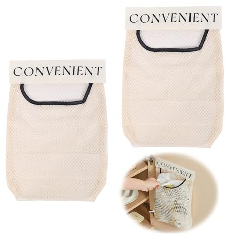 duozoanz Portasacchetti Cucina Salvaspazio, Adesiva Porta Oggetti Parete Portaoggetti Appendere Organizzatore Cucina per Rotoli Alluminio Pellicola Spezie, 2 Pezzi
