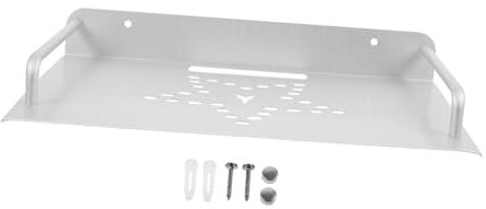 Alipis Kasten Obere Regalhalterung Router Standhalter Obere Boxhalterung Halterung Für Wlan-routerhalterung Regal Tv-halterung Stb Box Standhalter Metall Weiß W-lan Wandhalterung