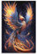 Mythologisches Tier-Kunstwerk-Poster, Motiv: Der fliegende Phönix, dekorative Leinwand, Wand- und Kunstposter, Gemälde, 30 x 45 cm