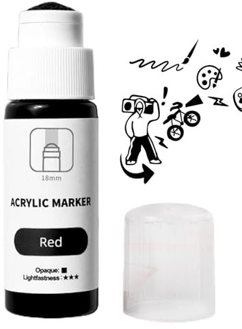 Gupcaqosjw Graffiti Mop - Quick Drying Water-Based 18mm Tip Graffiti - Waterproof Mop Graffiti Marker, Graffiti Supplies, Fade-Resistant, 60ml Ink for All Surfaces, Murals, Canva