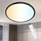 ONDTA LED Deckenleuchte Dimmbar 45W, 2700K-6500K 5000LM Deckenlampe Schwarz Speicherfunktion, IP44 Küchenlampe Badezimmer Lampe, Ultra Dünn LED Panel für Küchen Wohnzimmer Flur Schlafzimmer, Ø57 CM