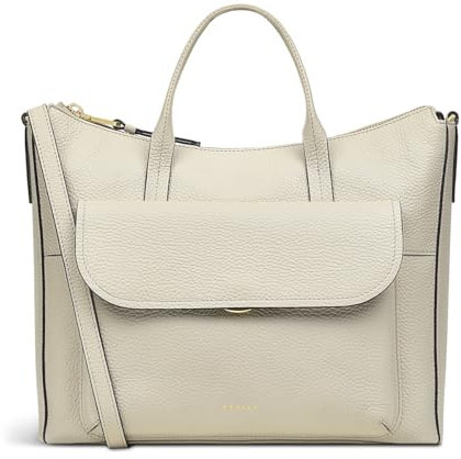 RADLEY London Colebrook Close Medium Ziptop Top Handle Bag for Women, in Pumice Grained Leather with Grab Handles