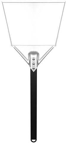 Pala de ceniza para hoguera, pala de carbón de acero inoxidable, intacta de una sola pieza para barbacoa de carbón, cenizas de carbón vegetal