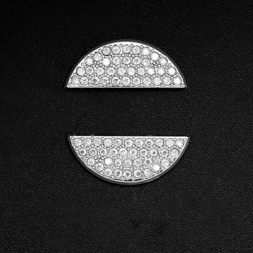 Auto Emblem Logo Aufkleber für Lenkrad für Volvo, Autoaufkleber Emblem Abziehbilder Emblem Auto Zubehör Tuning Sticker,Silver