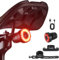 Fahrrad Rücklicht,USB-C Aufladbar LED Rücklicht,Fahrradrücklichter,IPX6 Wasserdicht Fahrradrücklicht für Rennrad MTB