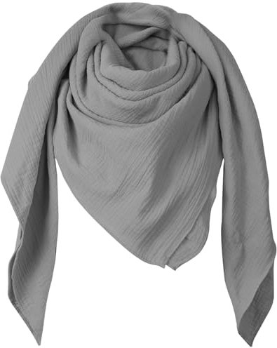 Superora Damen Baumwolle Schals Quadratischer Weiche Schals und Große Winter Warm Wrap Unisex 135 * 135CM
