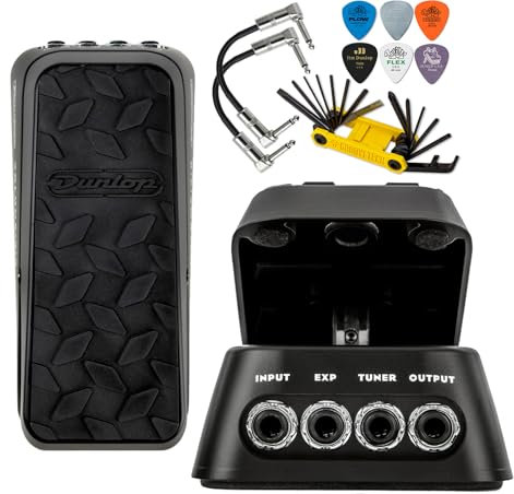 Dunlop DVP5 Volume X 8 Effektpedal 8 Zoll Gehäuse mit Tonebird Patchkabel, Multi-Tool, Picks FX-Expression Bundle