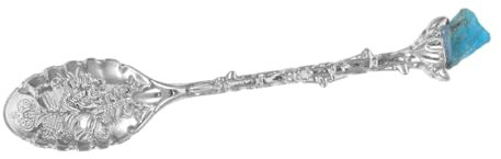 ABOOFAN Cucchiaio Da Dessert in Pietra Grezza Intagliata Stile Vintage Per Mescolare Dolci Cibi e Zuppe Regalo Premuroso