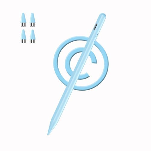 Tablet Pen, Digital, Stylus Pens for Touch Screens, Compatible with iPhone, Samsung/Android Smart Phone, Magnetic Pen Rechargeable Tablet Writing Drawing Pencil(blue)