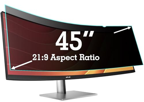 45 Inch Privacy Screen Filter for 21:9 Computer Curved Ultrawide Monitor - Privacy Shield,Anti-Glare and Anti-Blue light Protector