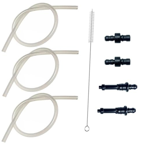 Milk Hose Fully Automatic Coffee Machine Silicone Hose 3x Replacement + HP1 Connection Nipple - Compatible with Jura Coffee Machine Devices