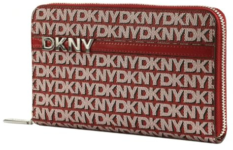 DKNY Geldbörse Avril Zip Around Wallet Bright Red rot