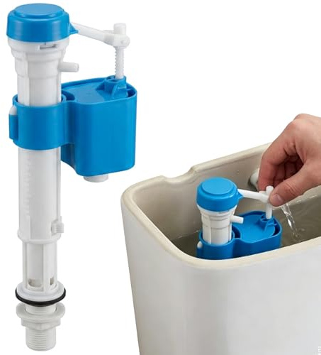 Toilet Flush System Replacement, Cistern Fill Valve for Home Bathroom Maintenance, Adjustable Toilet Inlet Valve Bottom Entry with High Pressure Design, Universal Toilet System Replacement Kit
