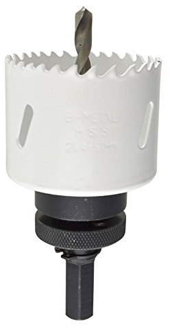 57mm scie cloche HSS bimétal Scie Lame Cutter Drill et percer Adaptor Arbor