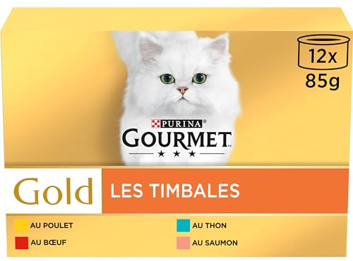 GOURMET GOLD Timbales (12x85g) Lot de 8