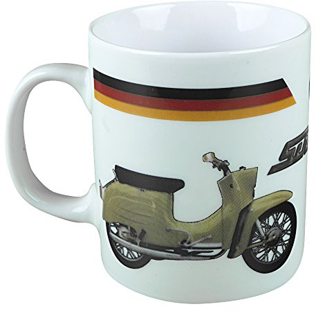 Tasse mit Print Mofa Triumph 57493 weiss
