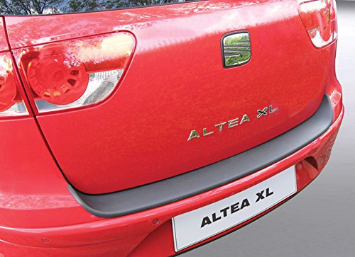 Aroba AR4272 Ladekantenschutz kompatibel mit Seat Altea XL BJ. 2006-09.2015 Stoßstangenschutz passgenau mit Abkantung ABS Sonderfarbe Aluminium Gebürstet Optik
