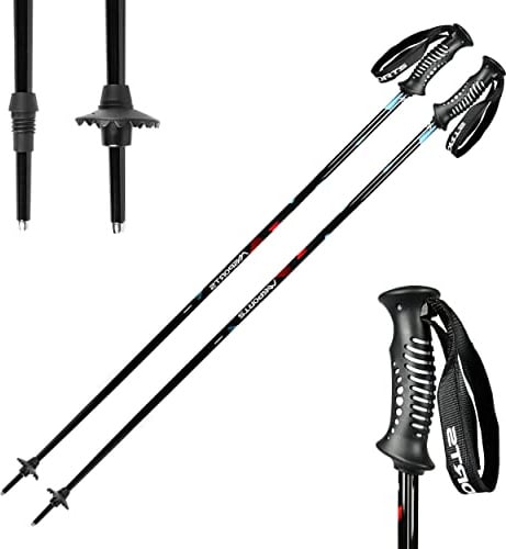 MSPORTS Skistöcke Premium inkl. Schneeteller Unisex I Skistock Aluminium in verschiedenen Längen I Aluminiumschaft 18 mm Ski