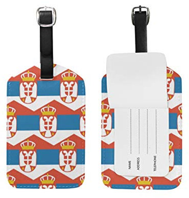 Serbien-Flagge, Gepäckanhänger für Gepäck und Koffer