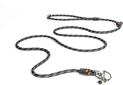 EZYDOG Marine Training Slip Dog Lead | 1.7m, Climbing Rope, All-In-One, One-Size-Fits-All, Silicon Waste Bag Keeper,Easy to Slip On, No Harness or Collar Needed, Sailing Snap Clip, (LITE, Black)