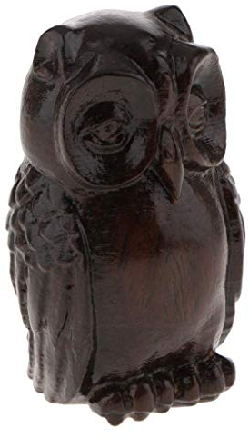Inzopo Buddha-Statue aus China, Holz, Fengshui, Buddha-Statue, Buddha, Fengshui, freistehend, Eulen-Eule