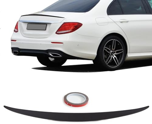 DM Autoteile Sport Heckspoiler Schwarz Matt + 3M Set passt für E-Klasse W213 auch AMG E63