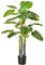 HOMCOM Planta Artificial Monstera en Maceta Altura 120 cm Árbol Tropical Decorativo con 20 Hojas para Hogar Salón Dormitorio Verde