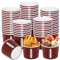 Shojoy 100 Stück Fußball-Snack-Schüssel, 237 ml, Eisschalen für Snacks und Gastgeschenke, Fußball-Servierschüssel, Einweg-Papierschüssel für Fußball, Heckklappe, Party, Familienessen und