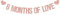 Banner mit Aufschrift 6 Months of Love – Half Way to One, Happy Half Birthday Dekorationen – 1/2 Geburtstag Babyparty Party Supplies – Roségold Glitzer